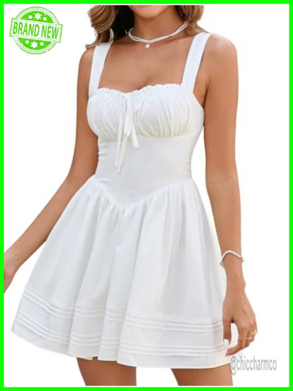 Mini Corset Dress Square Neck Sleeveless Backless A-Line Graduation Party